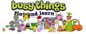 busythings logo with text play and learn